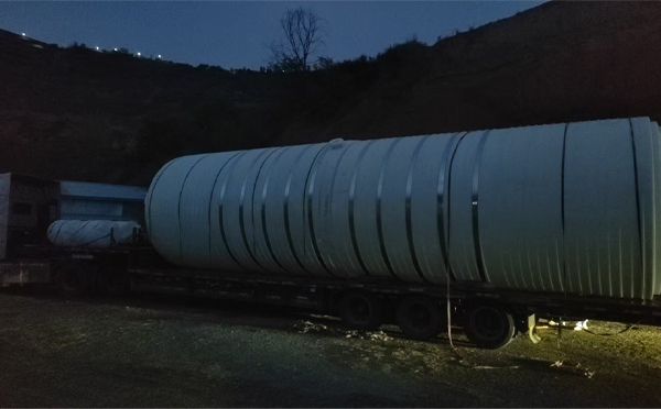 古浪圆桶运输途中